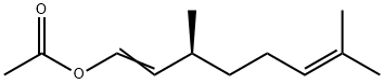 (3S)-3,7-dimethylocta-1,6-dien-1-yl acetate Struktur