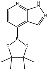 4-(tetramethyl-1,3,2-dioxaborolan-2-yl)-1H-pyrazolo[3,4-b]pyridine Struktur