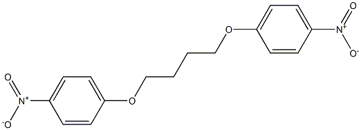 1-nitro-4-[4-(4-nitrophenoxy)butoxy]benzene Struktur