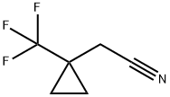 (1-Trifluoromethyl-cyclopropyl)-acetonitrile Struktur