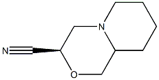 (3R)-octahydropyrido[2,1-c][1,4]oxazine-3-carbonitrile Struktur