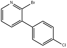 2-BROMO-3-(4-CHLOROPHENYL)PYRIDINE Struktur