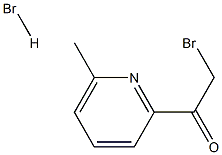 2-bromo-1-(6-methyl-pyridin-2-yl)-ethanone hydrobromide Struktur