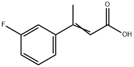 3-(3-fluorophenyl)but-2-enoic acid Struktur