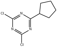 2,4-Dichloro-6-cyclopentyl-1,3,5-triazine Struktur