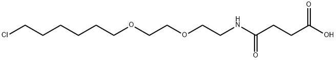 4-[[2-[2-[(6-Chlorohexyl)oxy]ethoxy]ethyl]amino]-4-oxobutanoic acid Struktur