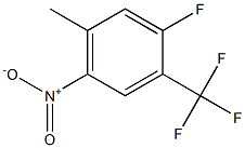 1-fluoro-5-methyl-4-nitro-2-(trifluoromethyl)benzene Struktur