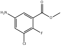 methyl 5-amino-3-chloro-2-fluorobenzoate Struktur