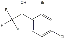 1-(2-bromo-4-chlorophenyl)-2,2,2-trifluoroethan-1-ol Struktur