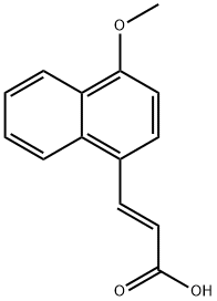 (E)-3-(1-methoxynaphthalen-4-yl)acrylic acid Struktur