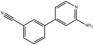 2-Amino-4-(3-cyanophenyl)pyridine Struktur