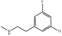 [2-(3-chloro-5-fluorophenyl)ethyl](methyl)amine Struktur