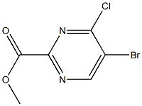 methyl 5-bromo-4-chloropyrimidine-2-carboxylate Struktur