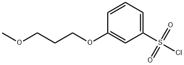 3-(3-methoxypropoxy)benzenesulfonyl chloride Struktur