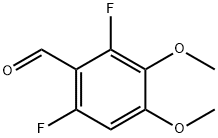 2,6-Difluoro-3,4-dimethoxy-cyclohexa-1,3-dienecarbaldehyde Struktur