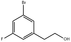 Benzeneethanol, 3-bromo-5-fluoro- Struktur