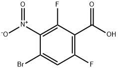 4-Bromo-2,6-difluoro-3-nitrobenzoic acid Struktur