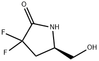 (5R)-3,3-DIFLUORO-5-(HYDROXYMETHYL)PYRROLIDIN-2-ONE Struktur