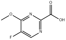 5-fluoro-4-methoxypyrimidine-2-carboxylic acid Struktur