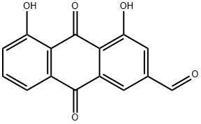 2-Anthracenecarboxaldehyde, 9,10-dihydro-4,5-dihydroxy-9,10-dioxo- Struktur