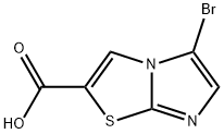 5-bromoimidazo[2,1-b][1,3]thiazole-2-carboxylic acid Struktur