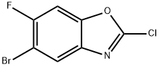 5-Bromo-2-chloro-6-fluoro-benzooxazole Struktur