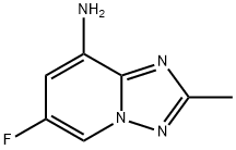 6-fluoro-2-methyl-[1,2,4]triazolo[1,5-a]pyridin-8-amine Struktur