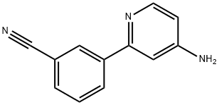 4-Amino-2-(3-cyanophenyl)pyridine Struktur