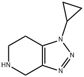 1-cyclopropyl-4,5,6,7-tetrahydro-1H-[1,2,3]triazolo[4,5-c]pyridine Struktur