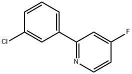 4-Fluoro-2-(3-chlorophenyl)pyridine Struktur