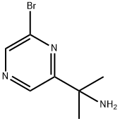 2-Bromo-6-(2-Aminopropan-2-yl)pyrazine Struktur