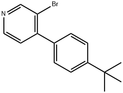 3-BROMO-4-(4-TERT-BUTYLPHENYL)PYRIDINE Struktur