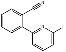 2-Fluoro-6-(2-cyanophenyl)pyridine Struktur