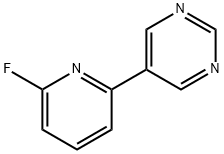 2-Fluoro-6-(pyrimidin-5-yl)pyridine Struktur