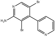 2-Amino-3,5-dibromo-4,3'-bipyridine Struktur