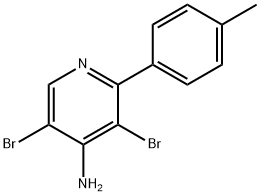 4-Amino-3,5-dibromo-2-(4-tolyl)pyridine Struktur