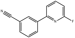 2-Fluoro-6-(3-cyanophenyl)pyridine Struktur