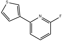 2-Fluoro-6-(3-thienyl)pyridine Struktur