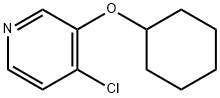 4-CHLORO-3-(CYCLOHEXYLOXY)PYRIDINE Struktur