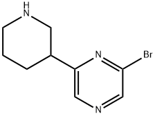 2-Bromo-6-(piperidin-3-yl)pyrazine Struktur