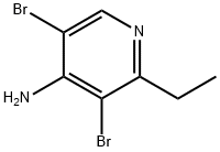 4-AMINO-3,5-DIBROMO-2-ETHYLPYRIDINE Struktur