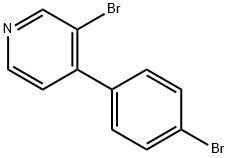 3-Bromo-4-(4-bromophenyl)pyridine Struktur