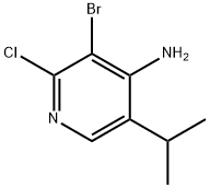 4-Amino-2-chloro-3-bromo-5-(iso-propyl)pyridine Struktur