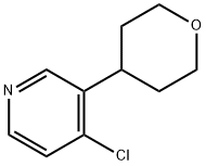 4-CHLORO-3-(OXAN-4-YL)PYRIDINE Struktur