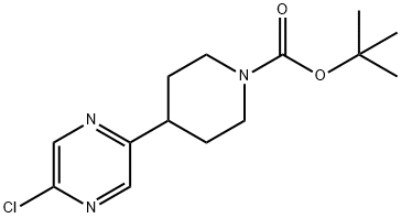 5-(N-Boc-Piperidin-4-yl)-2-chloropyrazine Struktur