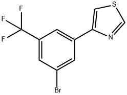 3-Trifluoromethyl-5-(thiazol-4-yl)bromobenzene Struktur