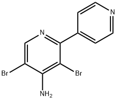 4-Amino-3,5-dibromo-2,4'-bipyridine Struktur