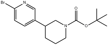 2-Bromo-5-(N-Boc-Piperidin-3-yl)pyridine Struktur