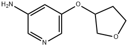 3-Amino-5-(tetrahydrofuran-3-yloxy)pyridine Struktur