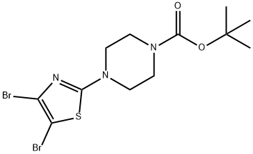 4,5-Dibromo-2-(N-Boc-piperidin-4-yl)thiazole Struktur